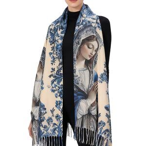 9789 Virgen De Guadalupe Prayer Shawl Scarf Catholic Gifts For Women Mom